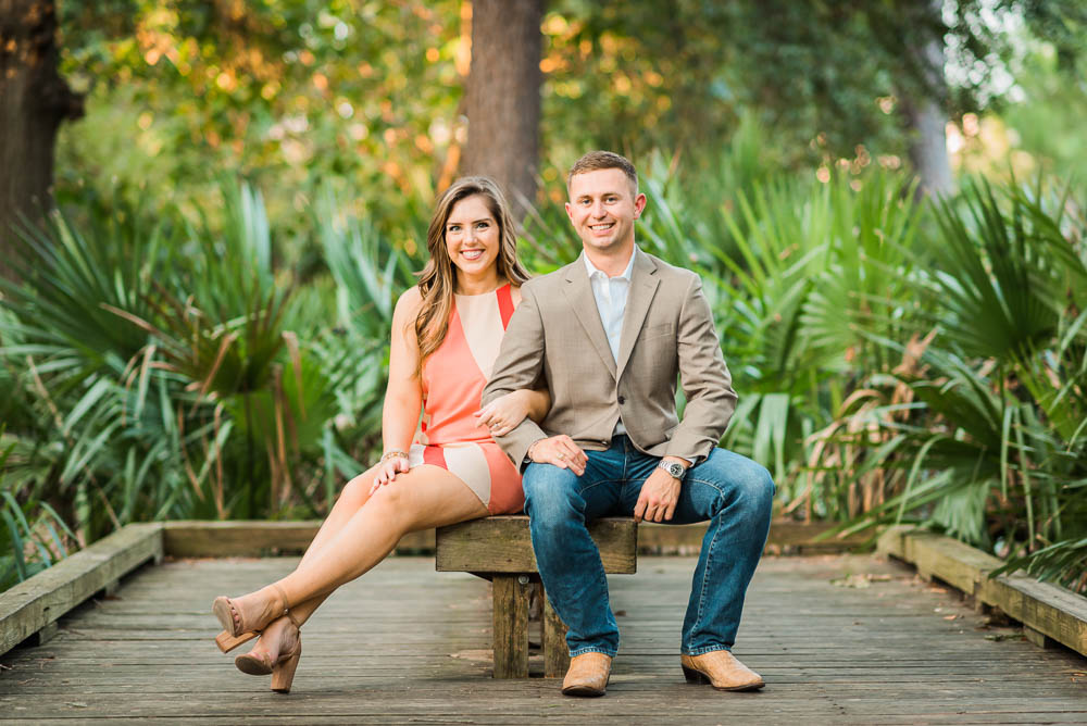 Megan & Zach Casual, Colorful Houston Engagement Portraits