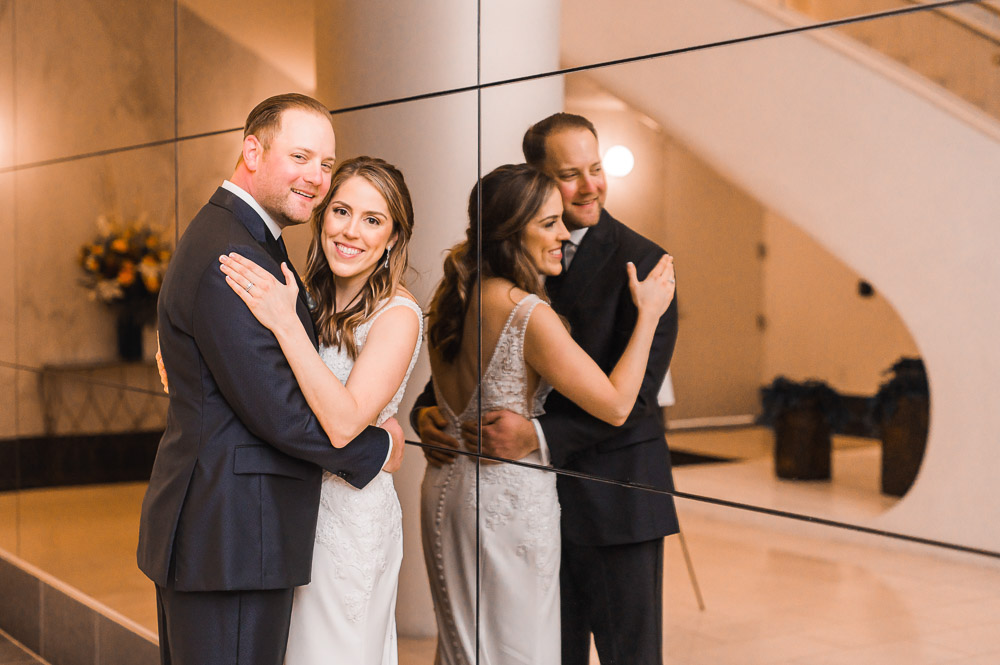 C & V Winter Downtown Houston Hotel Wedding