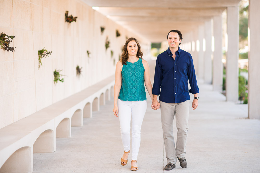 Ellie & Chris’ Houston Botanic Garden Engagement Portraits